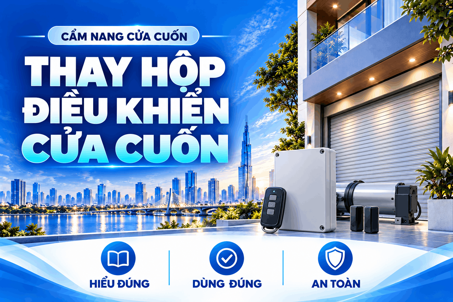 thay hộp điều khiển cửa cuốn