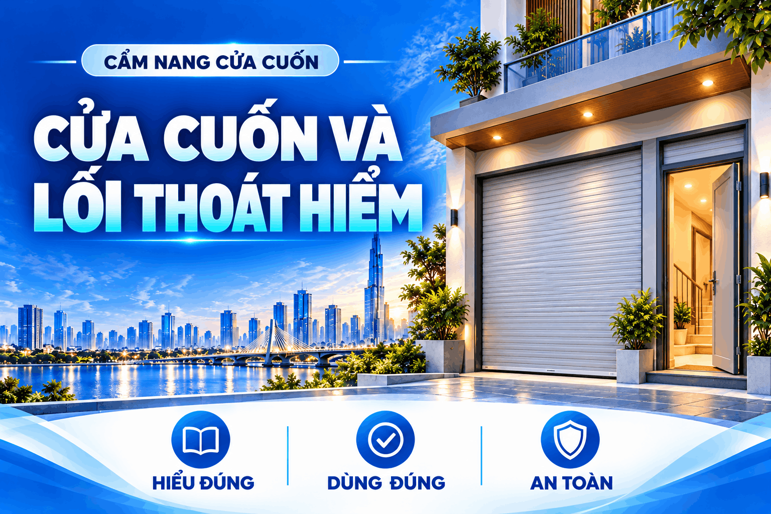 cửa cuốn và lối thoát hiểm