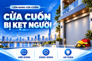 Cửa cuốn bị kẹt người: 3 ưu tiên khi kẹt người | Namviet