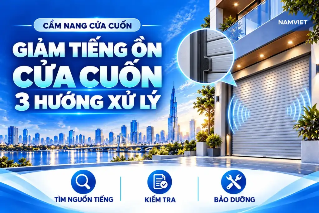 GIẢM TIẾNG ỒN – CỬA CUỐN – 3 HƯỚNG XỬ LÝ