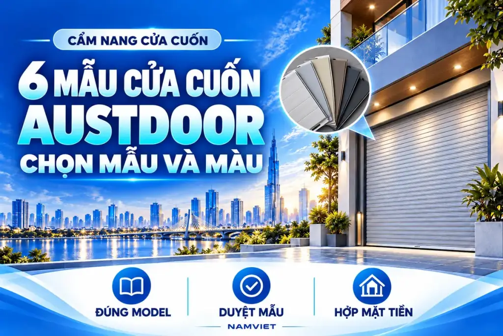 6 MẪU CỬA CUỐN – AUSTDOOR – CHỌN MẪU VÀ MÀU