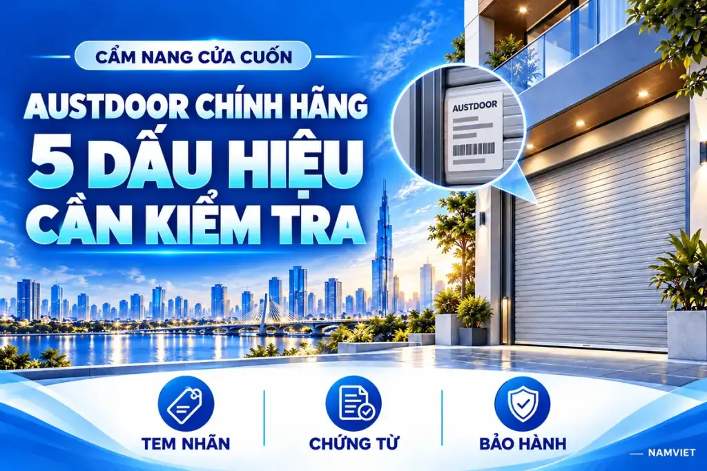 AUSTDOOR CHÍNH HÃNG – 5 DẤU HIỆU – CẦN KIỂM TRA