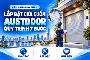 Lắp cửa cuốn mất bao lâu? 4 giai đoạn và 5 yếu tố ảnh hưởng