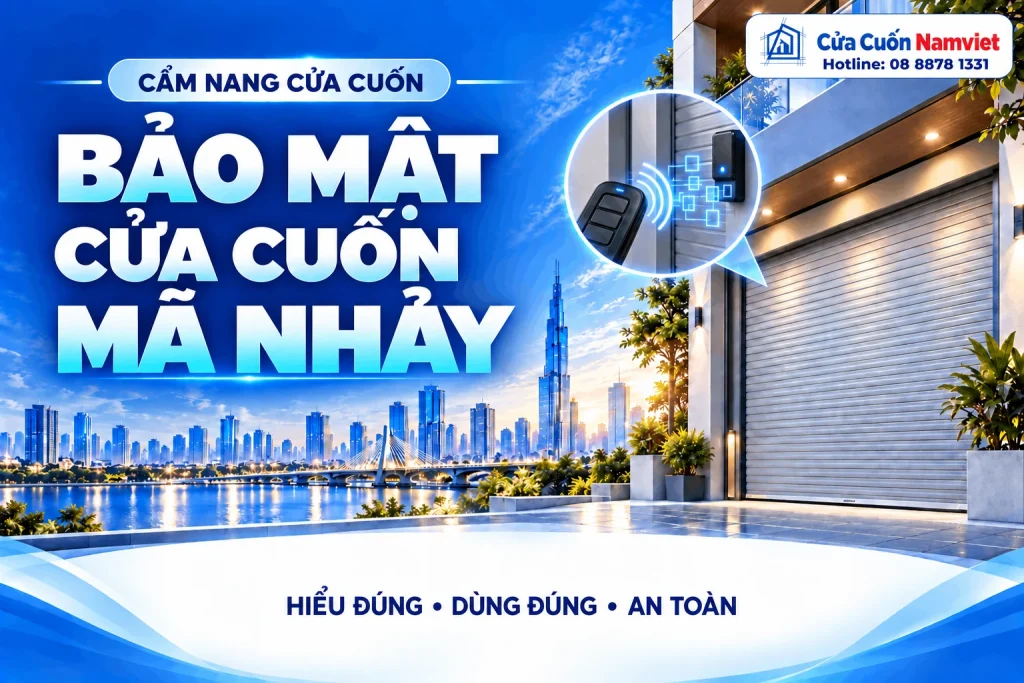 Minh họa bảo mật cửa cuốn mã nhảy – Cửa Cuốn Namviet