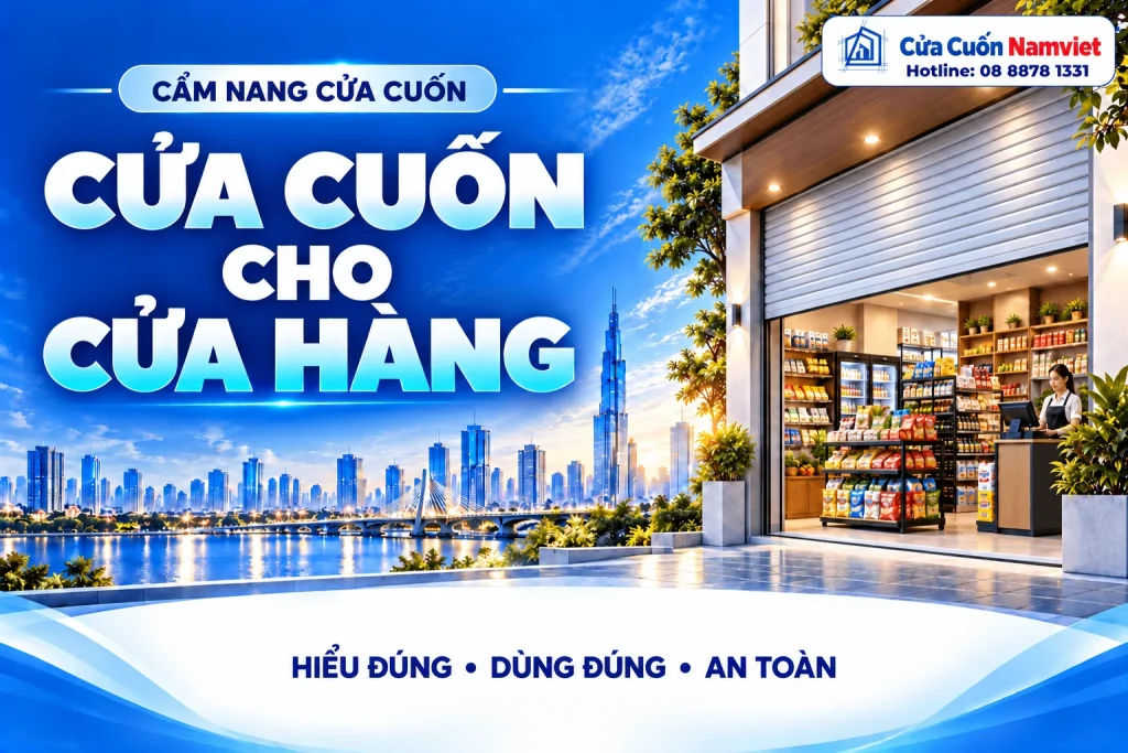Minh họa cửa cuốn cho cửa hàng – Cửa Cuốn Namviet