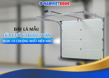Đây là mẫu cửa cuốn trượt trần được ưa chuộng nhất hiện nay